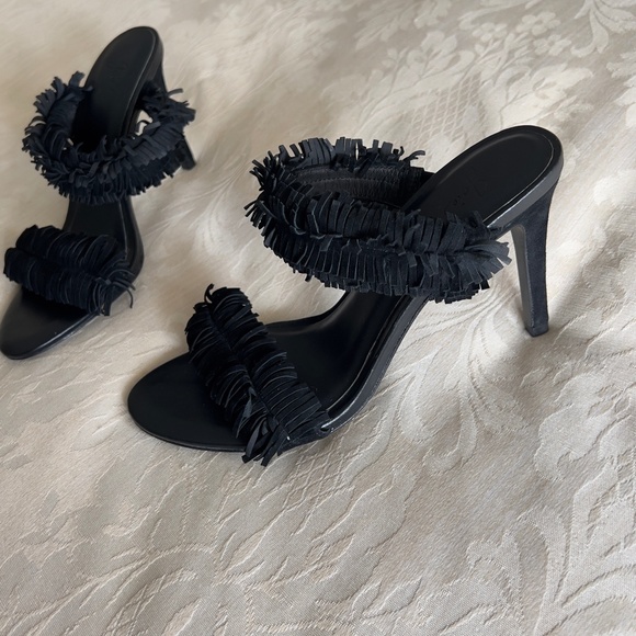 Joie 'Poppi' Suede Fringe Heels | NWOT - Picture 8 of 9